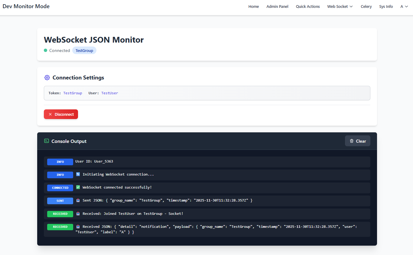 JSON Monitor Active